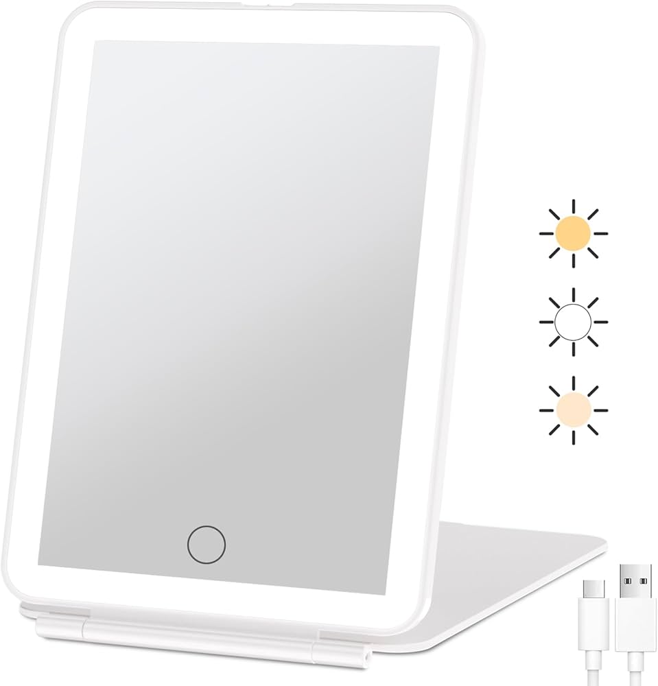 Mini Miroir Maquillage LED Portable