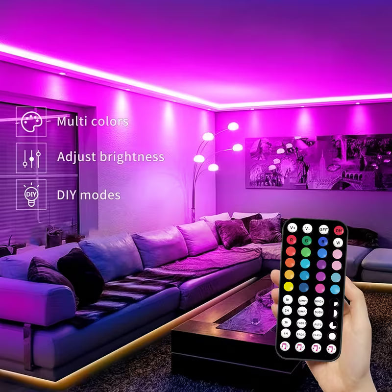 Ruban LED RGB Multicolore avec Télécommande
